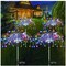 4 Pack 360 LED Waterproof Fireworks Lamp, Fairy Fireworks Light for Christmas Yard Patio Party Decor, Sparkler Lights with Large Capacity Solar Panels (Multi Colour)